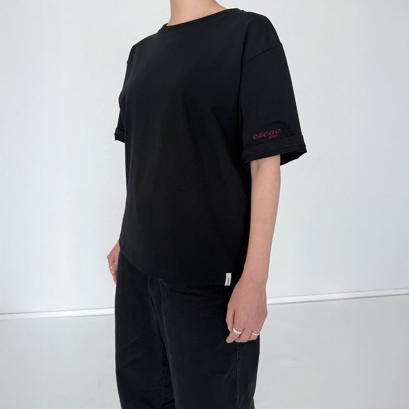 ジェンダーレス ㅁ Tシャツ - ブラック