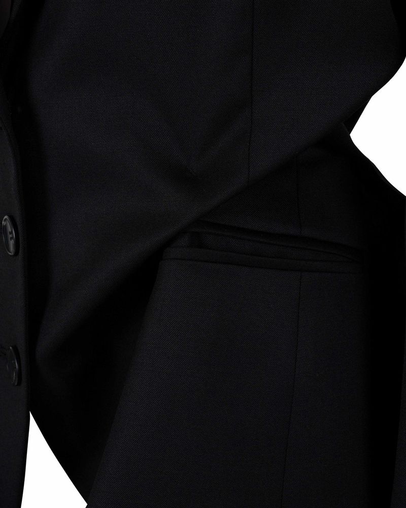 DOZI - Pinched Oversize Tailored Jacket _ BLACK