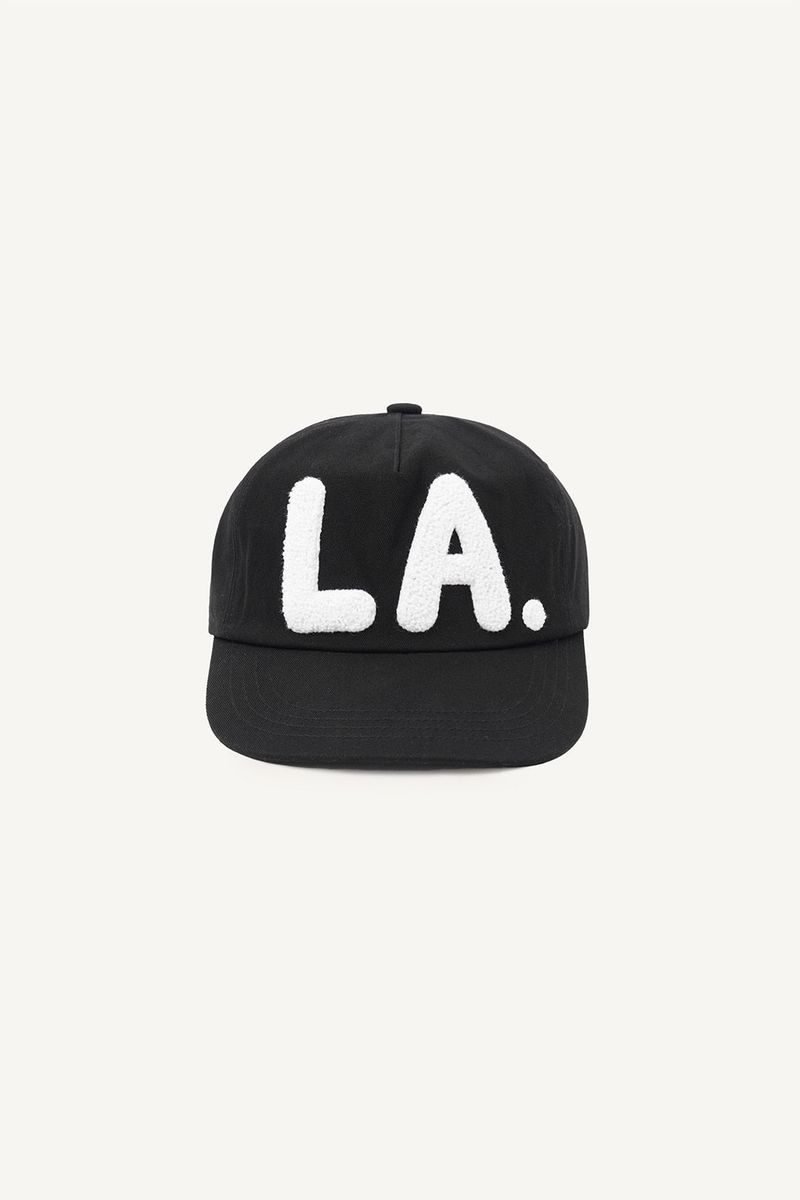 LA Boucle Lettering Flat Ball Cap