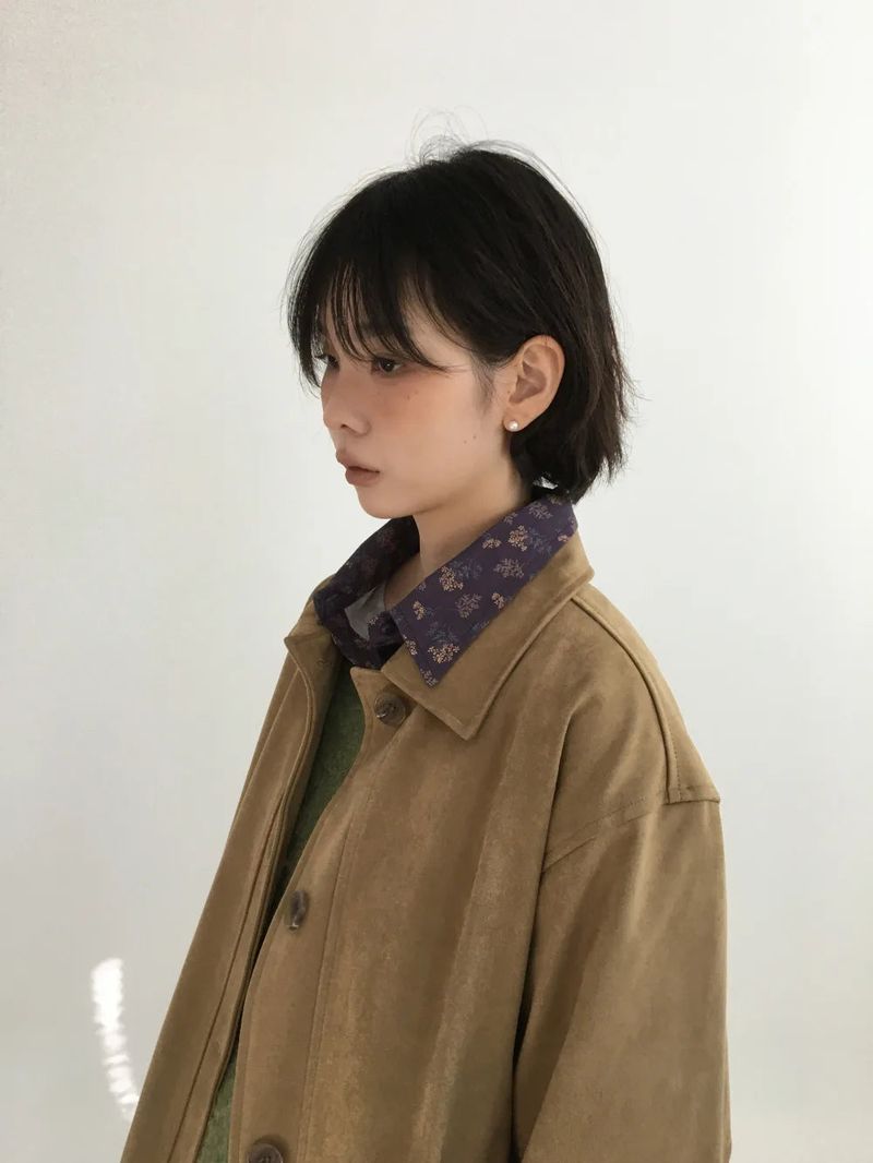 Saco Suede Half Coat (2color)