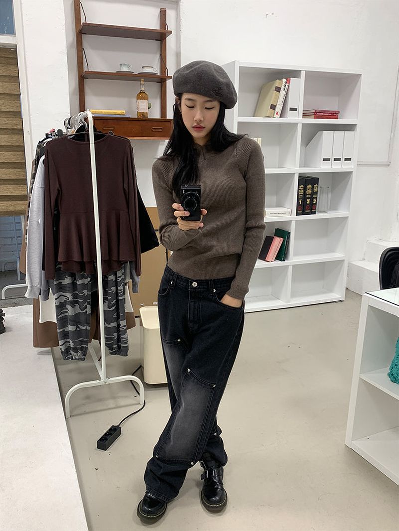 KATE HOODIE KNIT (2COLOR)