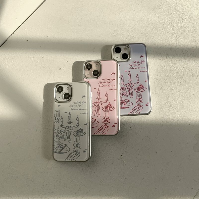 [MADE][Epoxy Silver Bumper Case] Cozy Table ⋆ Baby Blue