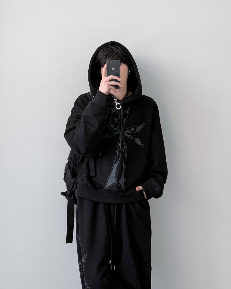 Holinness Crop Setup Hoodie