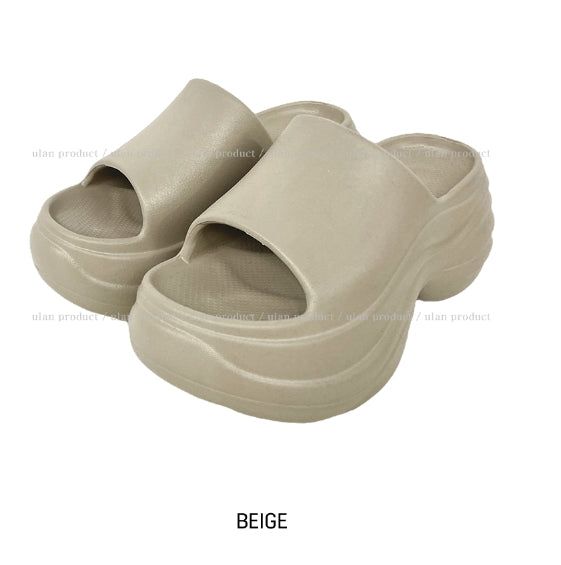 8cm UP! Wave EVA Platform Slippers
