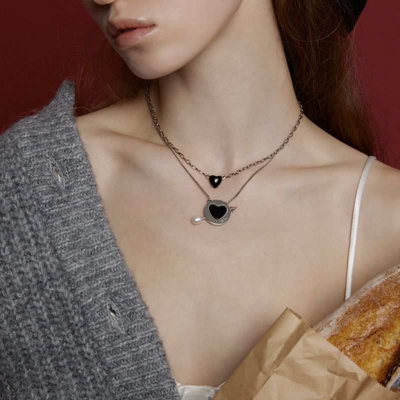 Cupid Coin Necklace_Silver