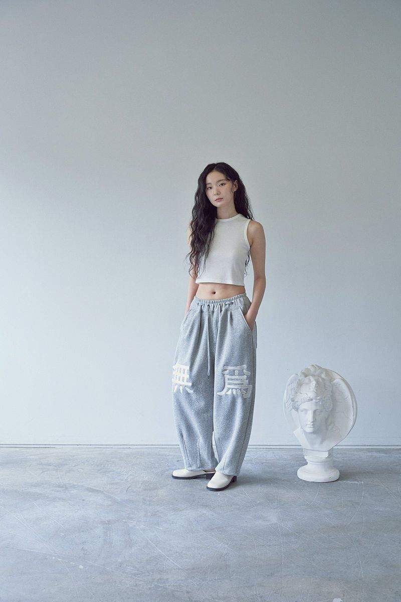 FOG JACQUARD MU-WI SWEAT PANTS (Gray)