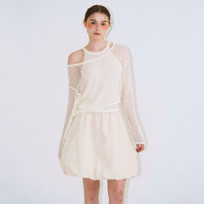 Net Layered Top - 3colors