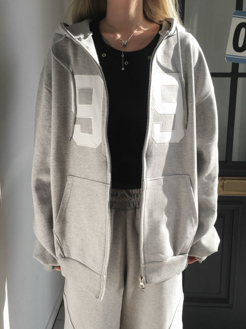 [SET] 99 Round Sweat Hoodie (3c)