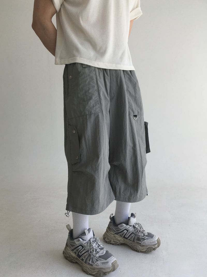 strap pintuck bermuda pants(3colors)