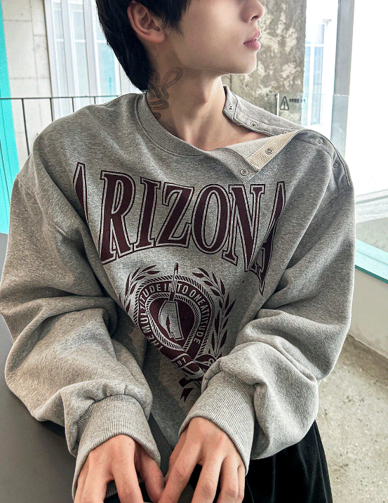 open five button rizona sweatshirt
