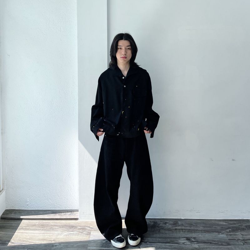 Classic Whisker Curved Pants