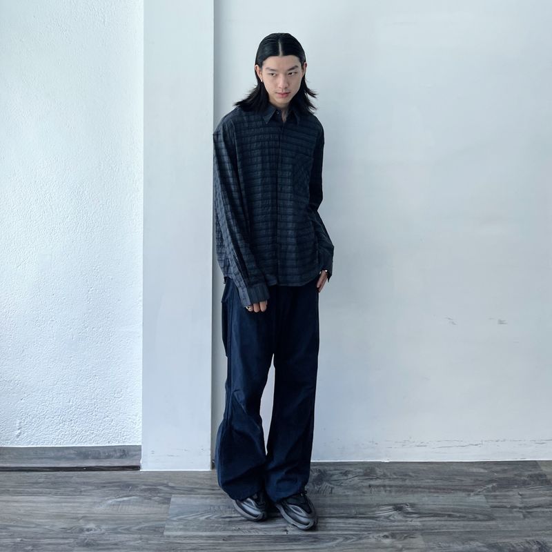Dark Grid Texture Shirt