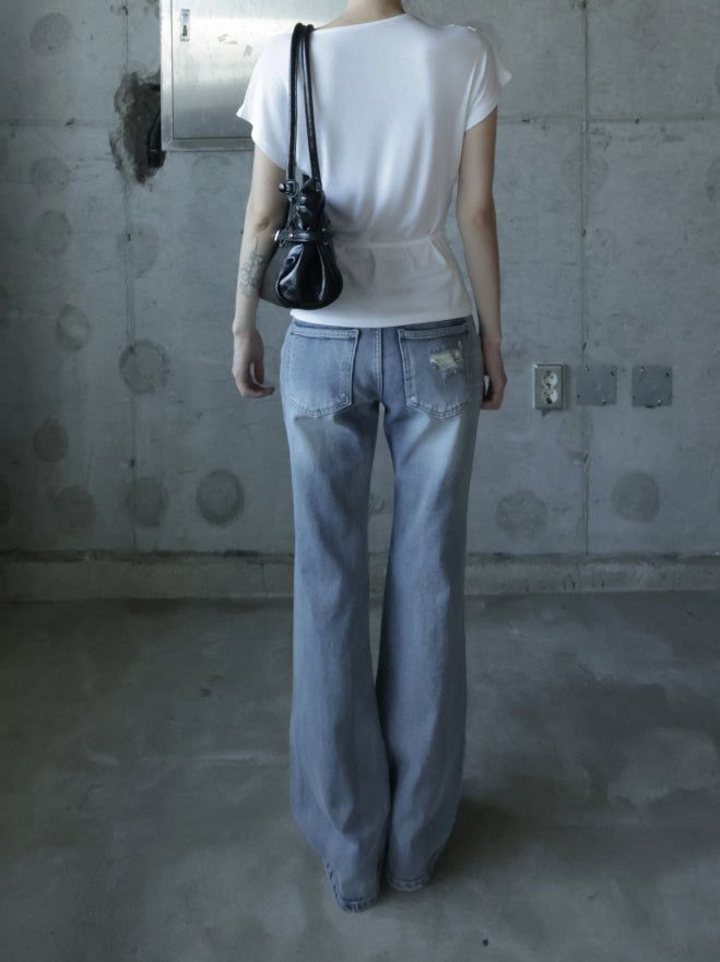 Bluven Damaged Bootcut Denim