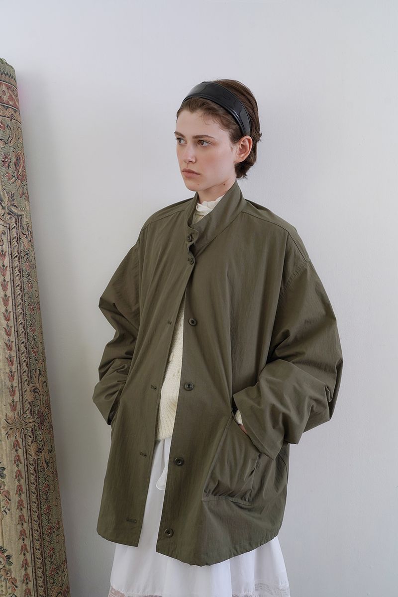 Cove half trench jacket_khaki