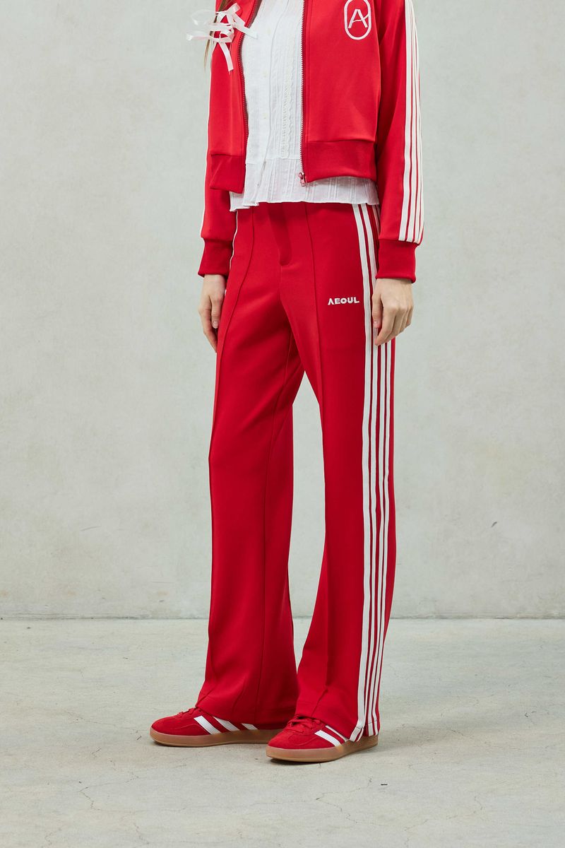 JOEL JERSEY TRACK PANTS / RED
