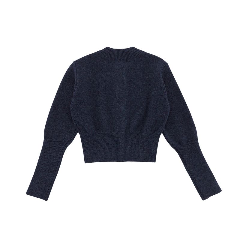 ALPACA SLIM CARDIGAN - MULBERRY NAVY