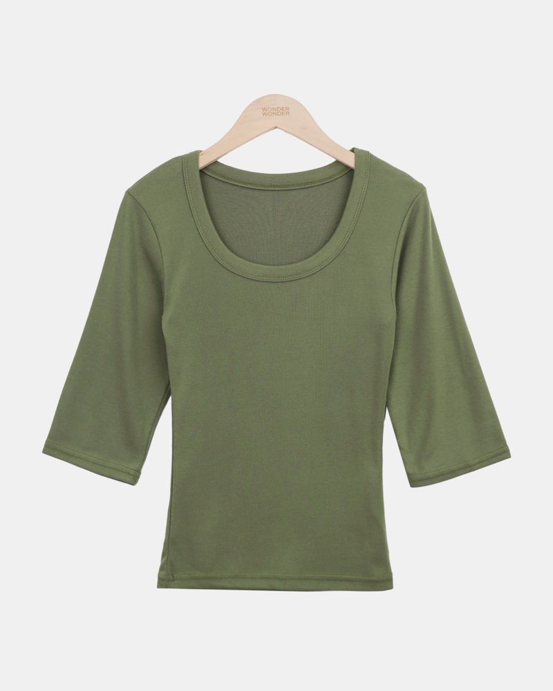 Luhel Round-Neck 7-Sleeve T-Shirt