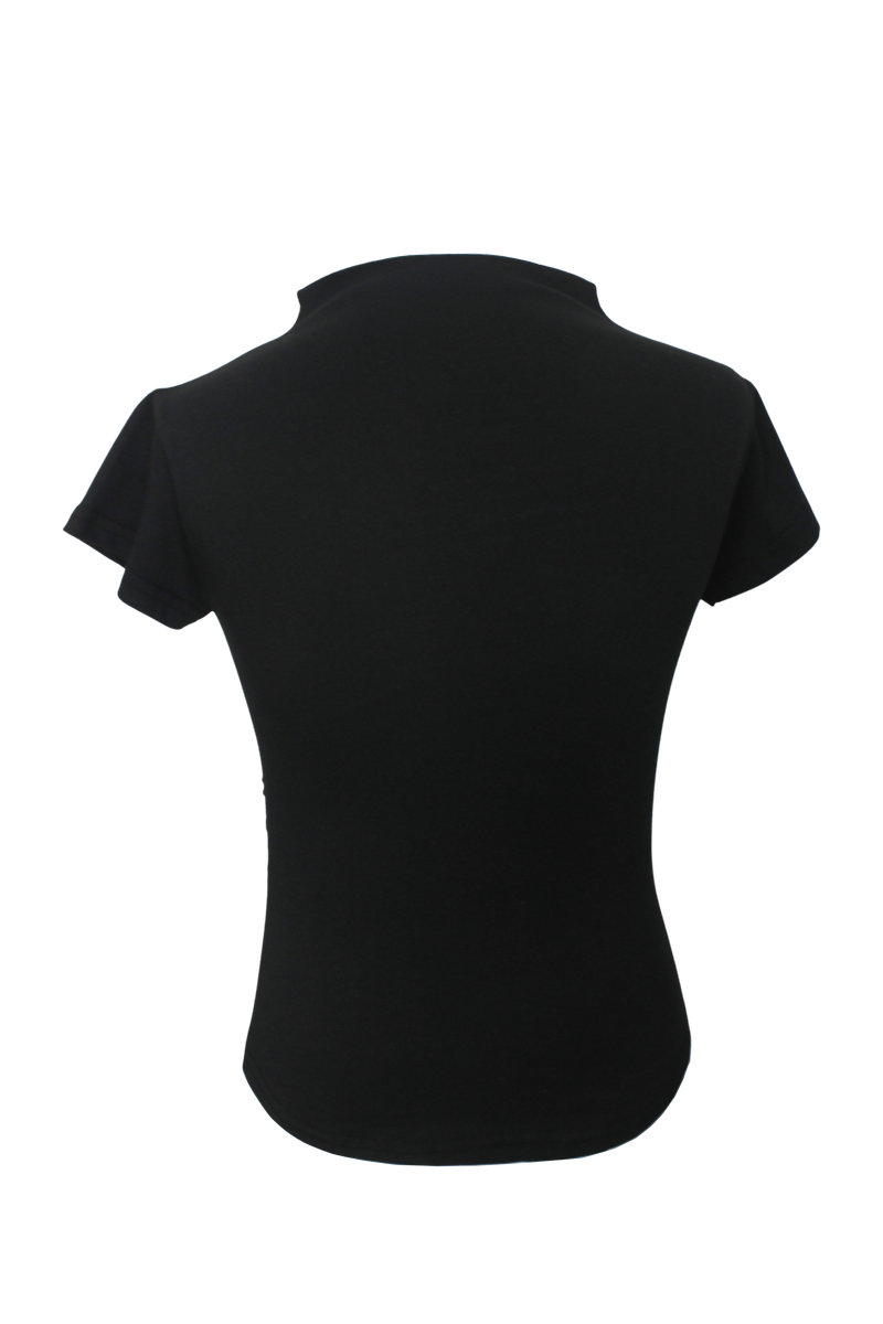 Half neck shirring T (3color)