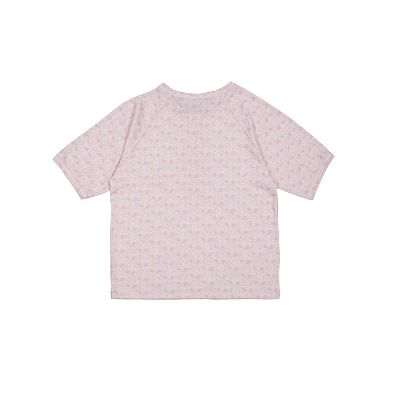 Baby Flower Henley Neck Tee