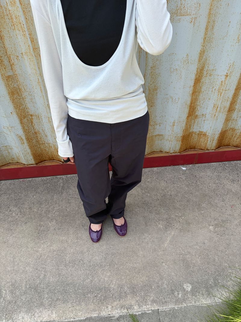 summer deep u-neck knit