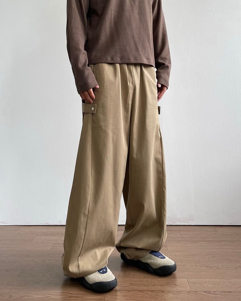 Sans Snap Cotton Pants
