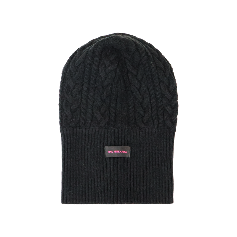 PINK PINEAPPLE（ピンクパイナップル）の「TWIST KNITTING BALACLAVA（Hats）」
