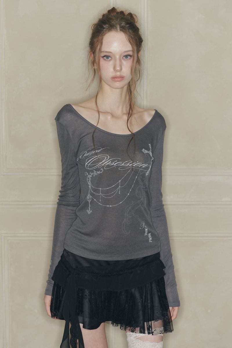 DUSK GRAPHIC TEE charcoal