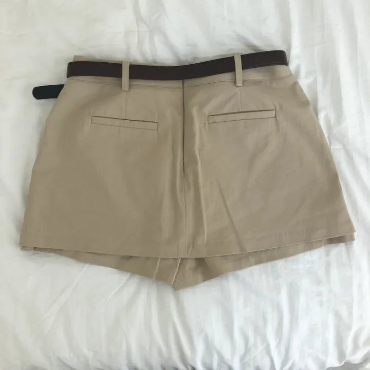 basic mini skirt pants