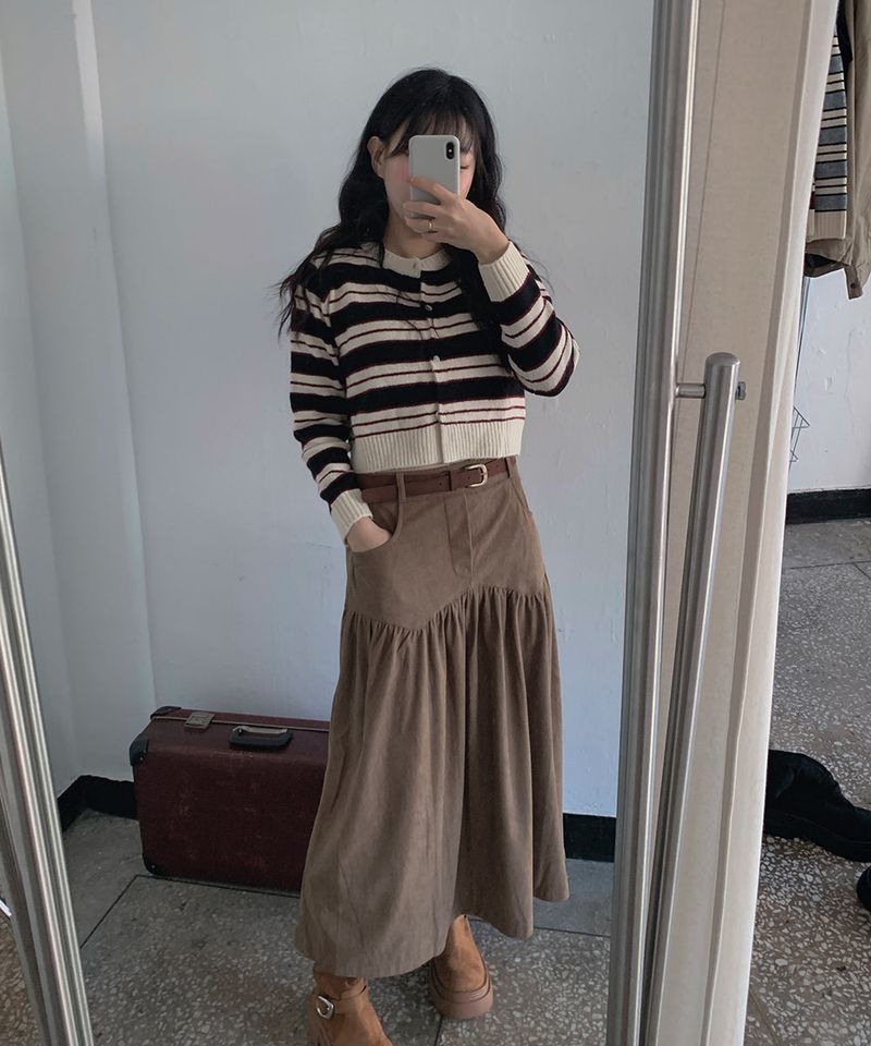 Mode Stripe Cardigan