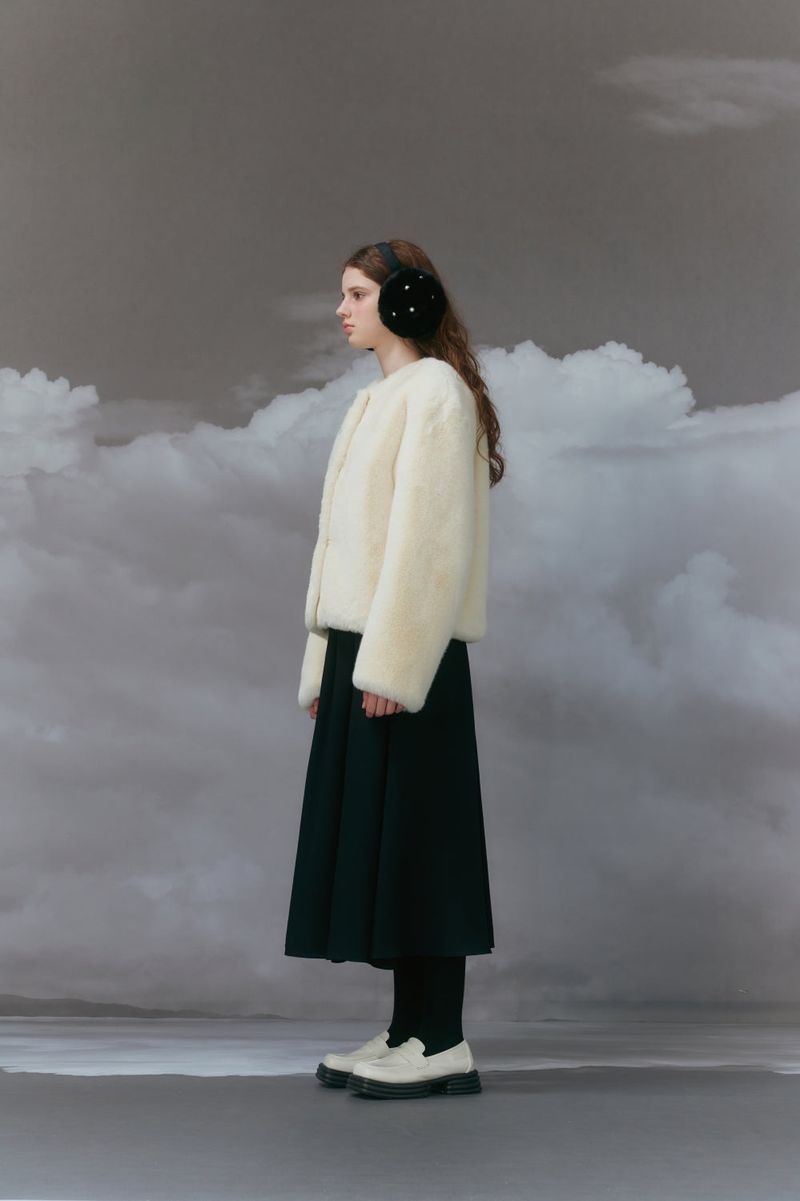 Eco fur jacket