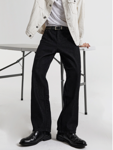COSYHARU（コシハル）の「normal black wide denim pants（Pants）」