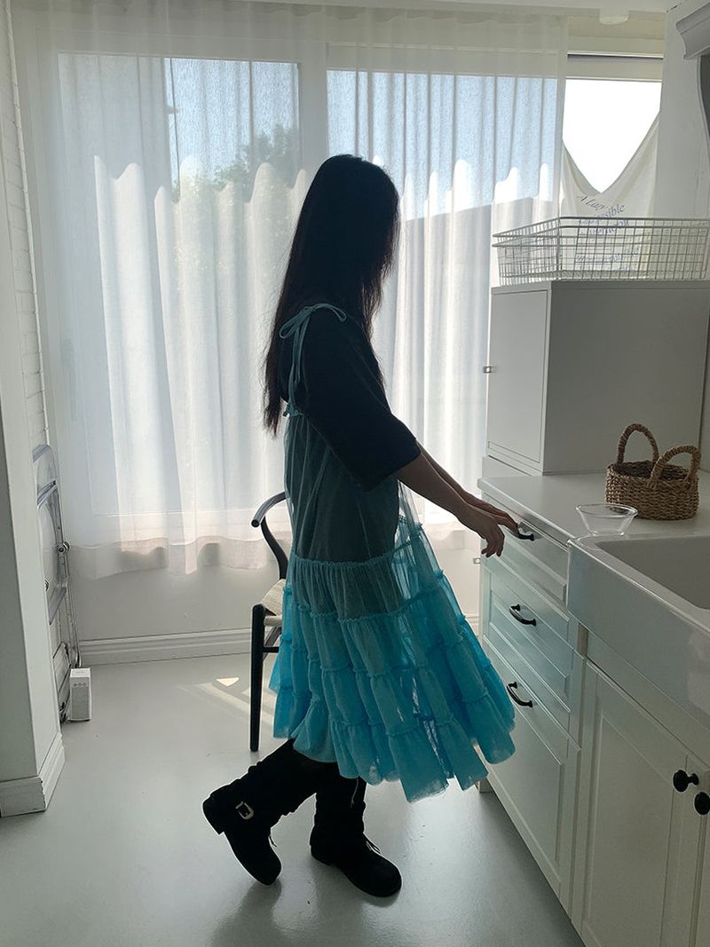 CANCAN LAYERED SKIRT DRESS (3C)
