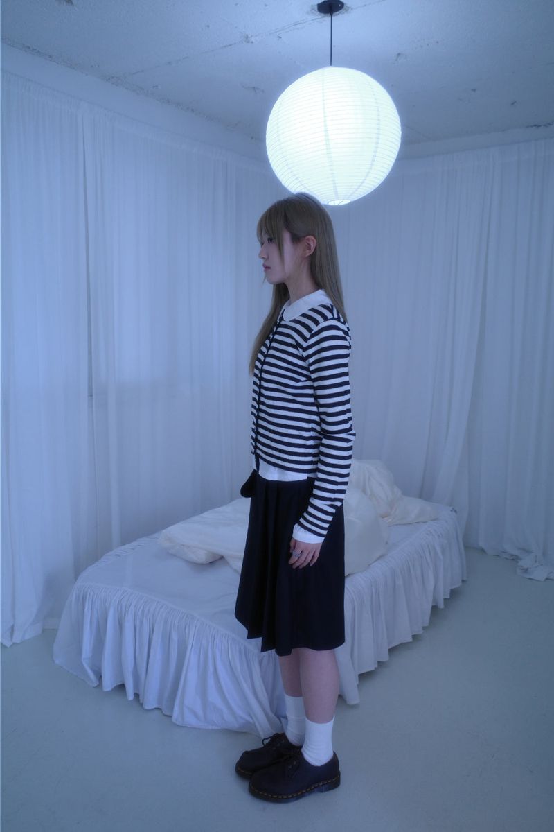 Pocket midi pleats skirt