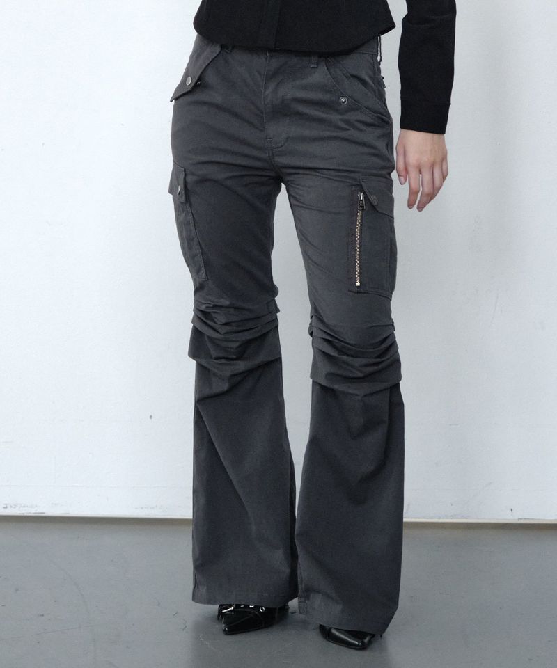 sh bootcut pants (dark grey)