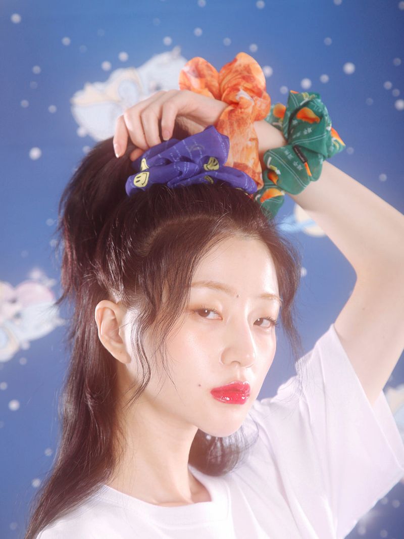 1 0 jeju orange scrunchie