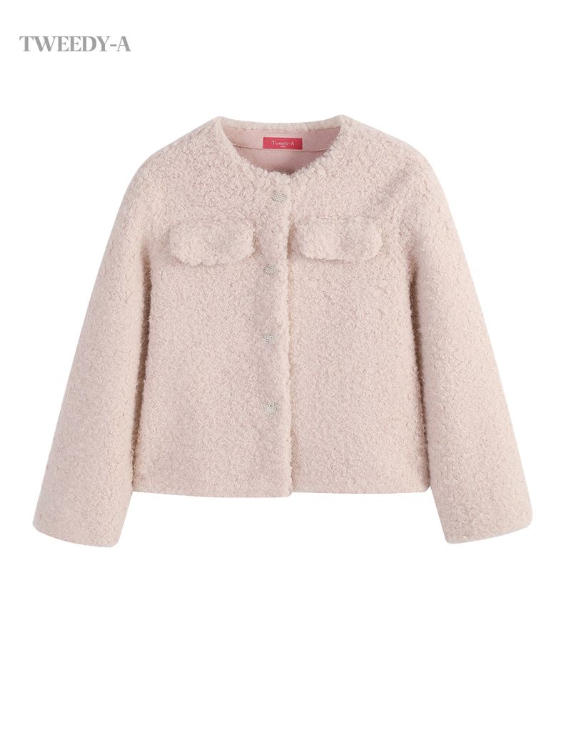 Lizzy's heart button point soft jacket