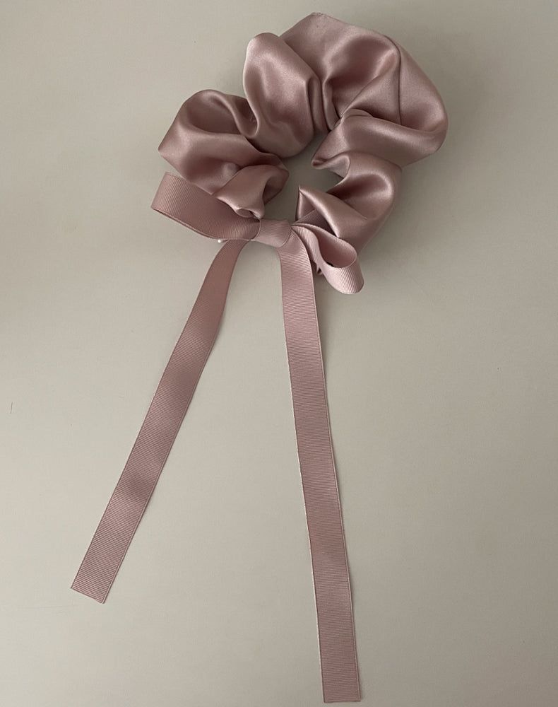 satin strap scrunchie (INDI PINK)