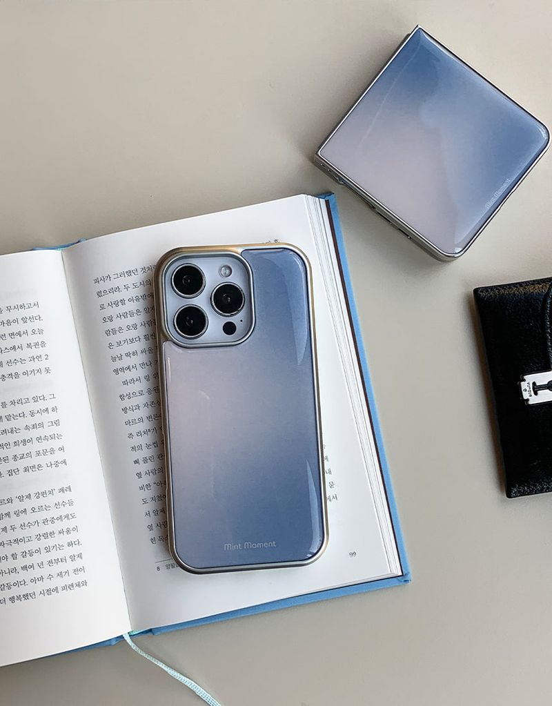 [MADE]ヘイズ シルバー エポキシ バンパー iPhoneケース