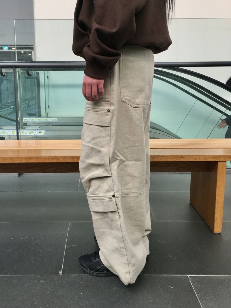 ムーブカットスナップワイドパンツ(3c)