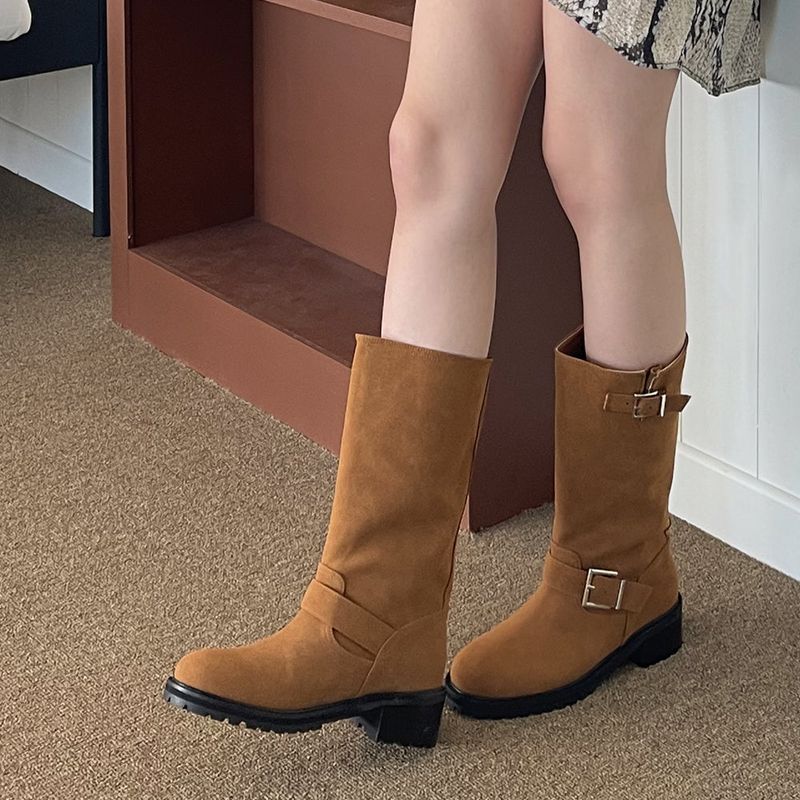 Marga Middle Biker Boots_B010_3colors_4cm