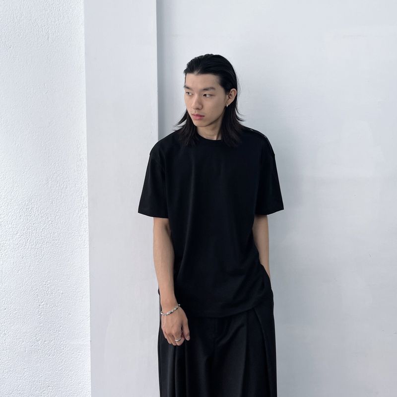 Side Snap Relaxed Tee