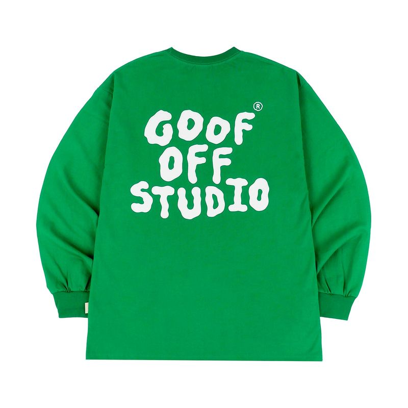 goofoffstudio(グーフオブスタジオ)の「GF MAIN LOGO LONGSLEEVE - ( Green )(Tops)」