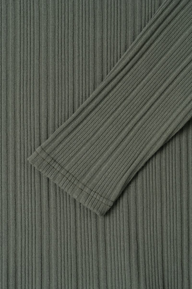 Corduroy Slim Henly Neck Long Sleeve