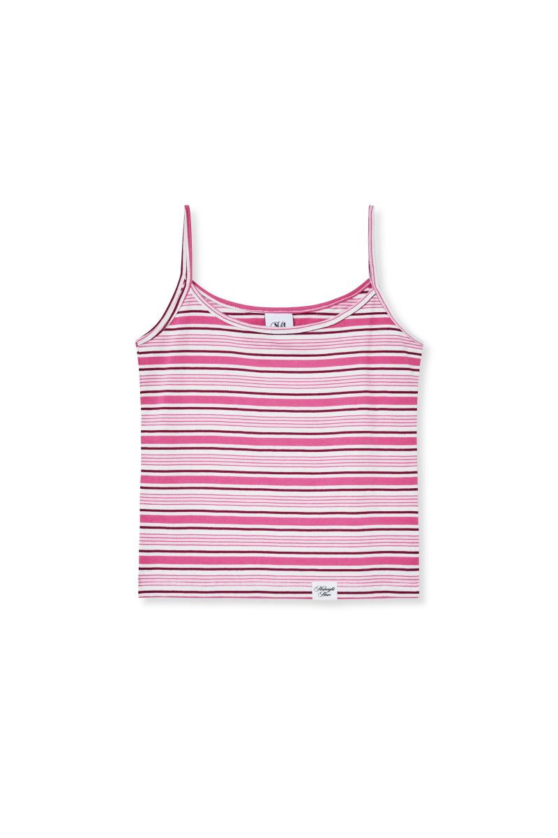 stripe sleeveless (pink)