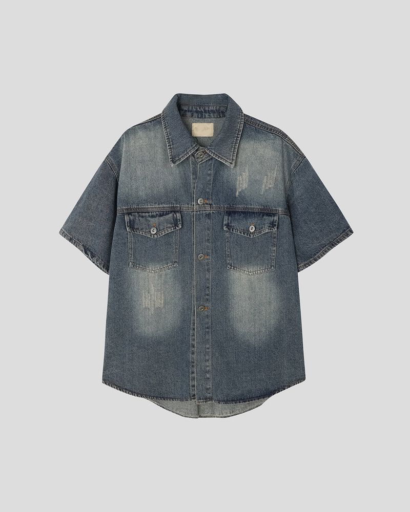 Weather Half Denim Jacket