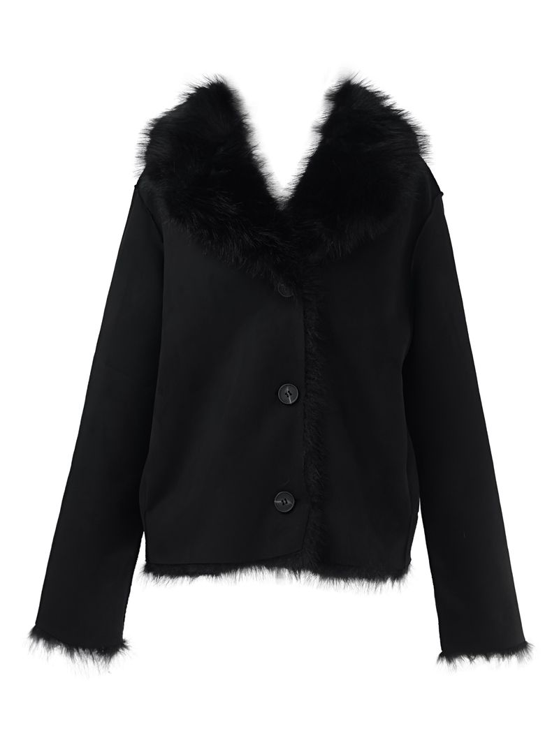 reversible fur mustang jacket (2color)