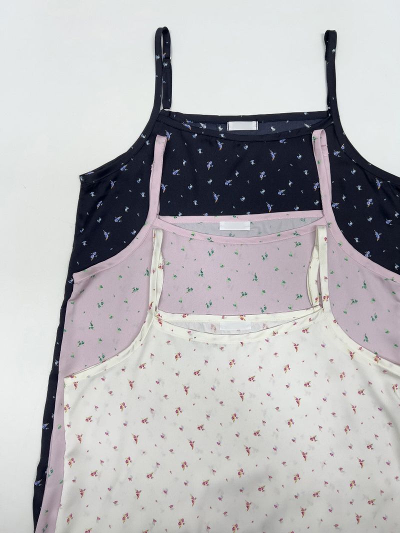 Flower Satin Layered Bustier One Piece