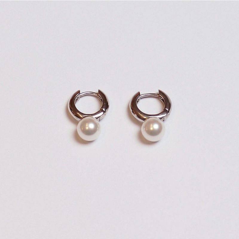 hoop pearl earring