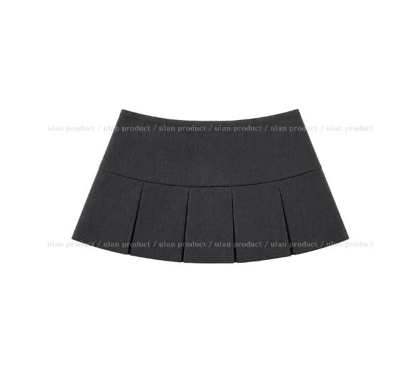Izzet Button Pleated Mini Skirt