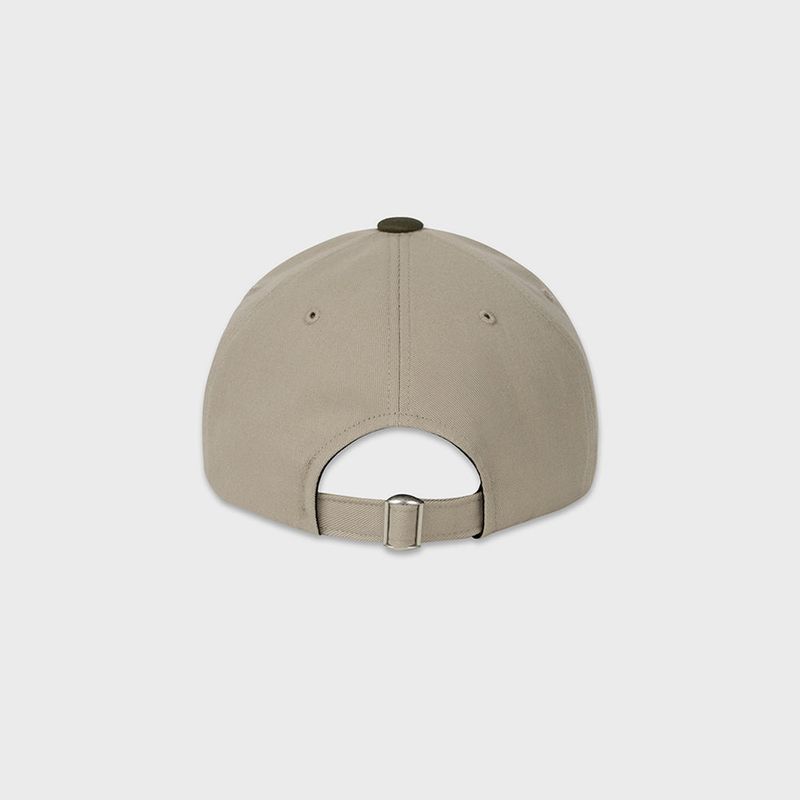 SUNLIT LETTERING BALL CAP (BEIGE/KHAKI)